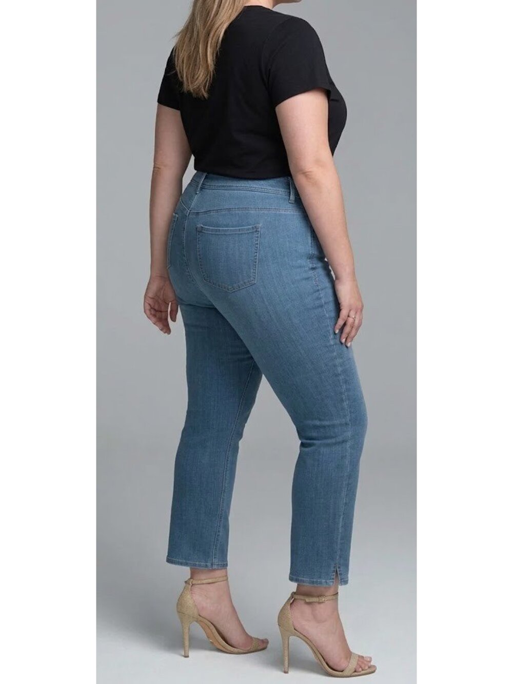 NWT Curves 360 by NYDJ Shape Slim Straight in Iliad Stretch Jeans 22 $119